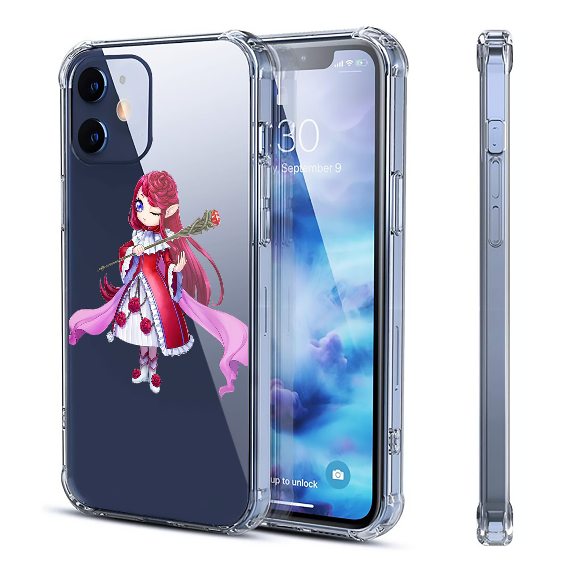 （画像用） 遊☆戯☆王 Yu-Gi-Oh! 【iPhone 12シリーズ対応】透明スマホケース（クリアソフトケース）